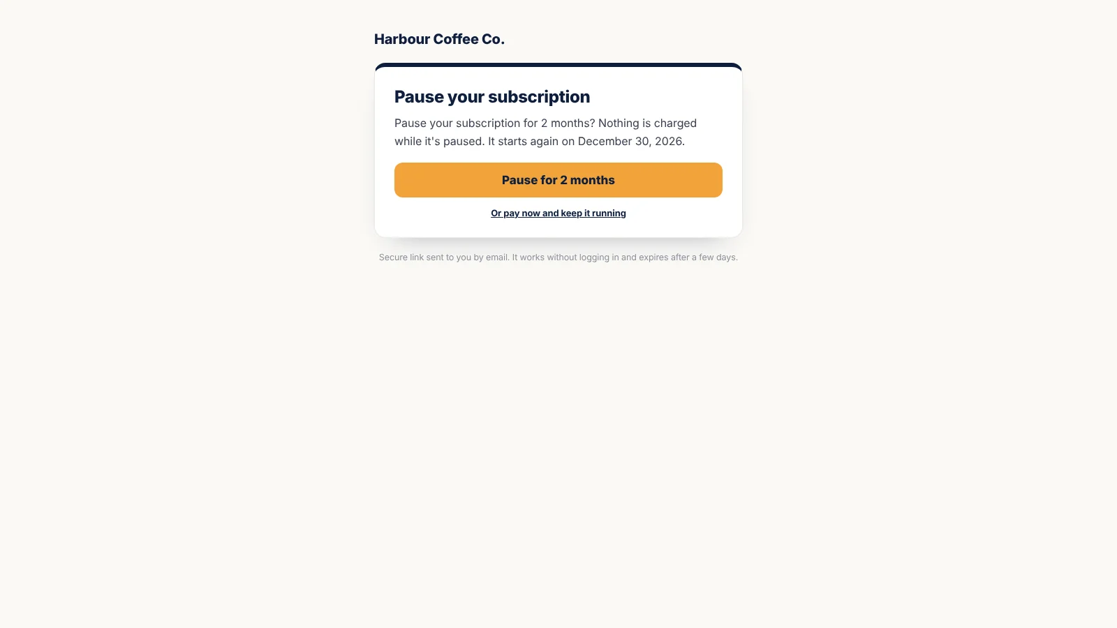 Bahader Subscription Payment Recovery Pro: Pause instead of cancel